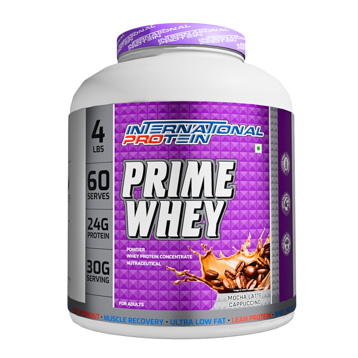 International Protein Prime Whey Protein Powder | 24g Protein | 1.8kg (60 Servings)