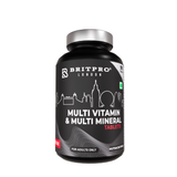 BRITPRO Multivitamin Tablets | Vitamin C, Magnesium, Zinc & Vitamin B12 | 90 Tablets (45 Servings)