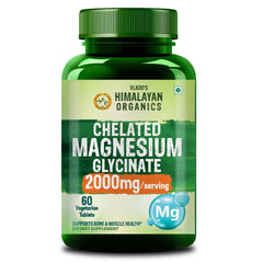 Vlado's Himalayan Organics, Magnesium Glycinate, 2000mg - 60 Veg Tablets