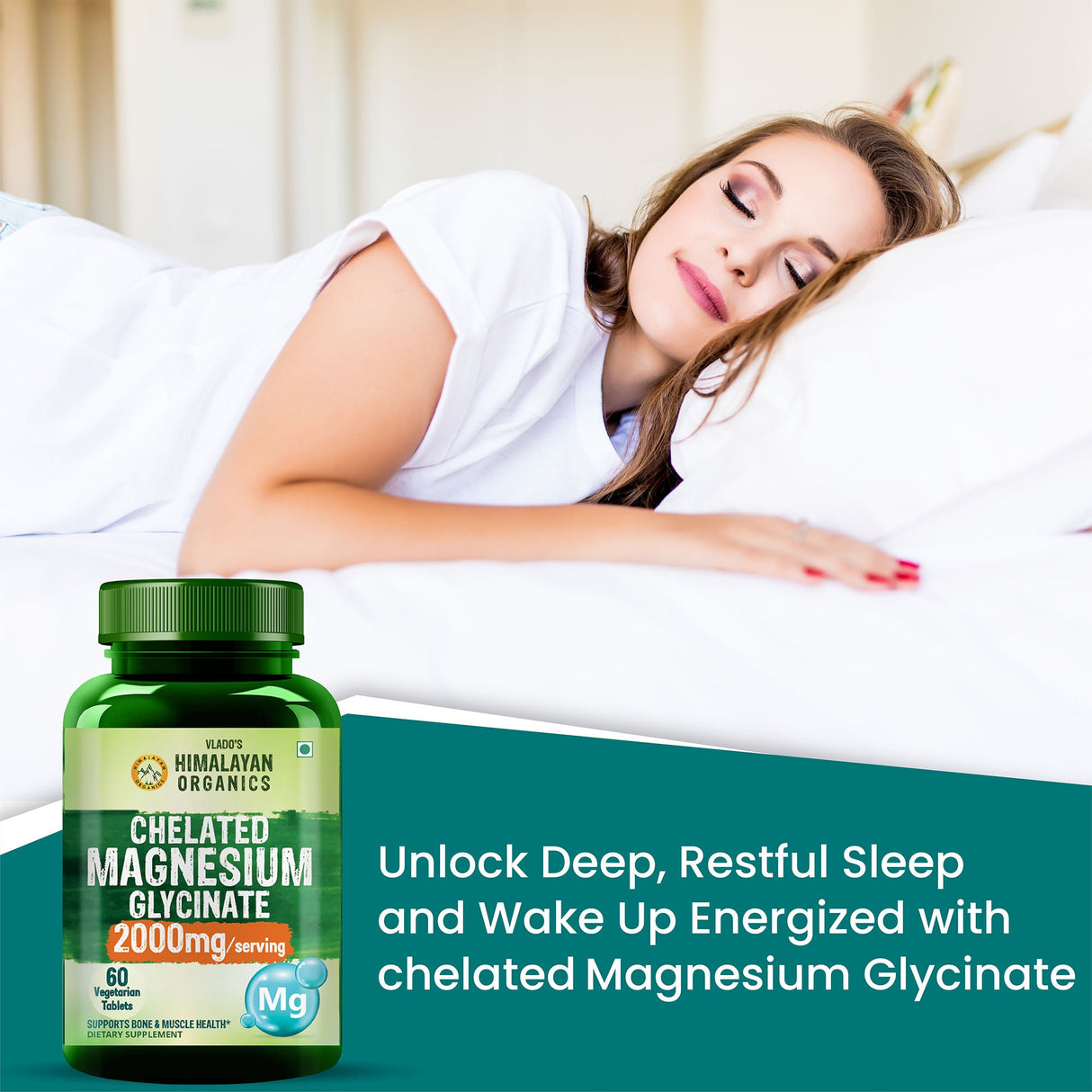 Himalayan Organics, Magnesium Glycinate, 2000mg 