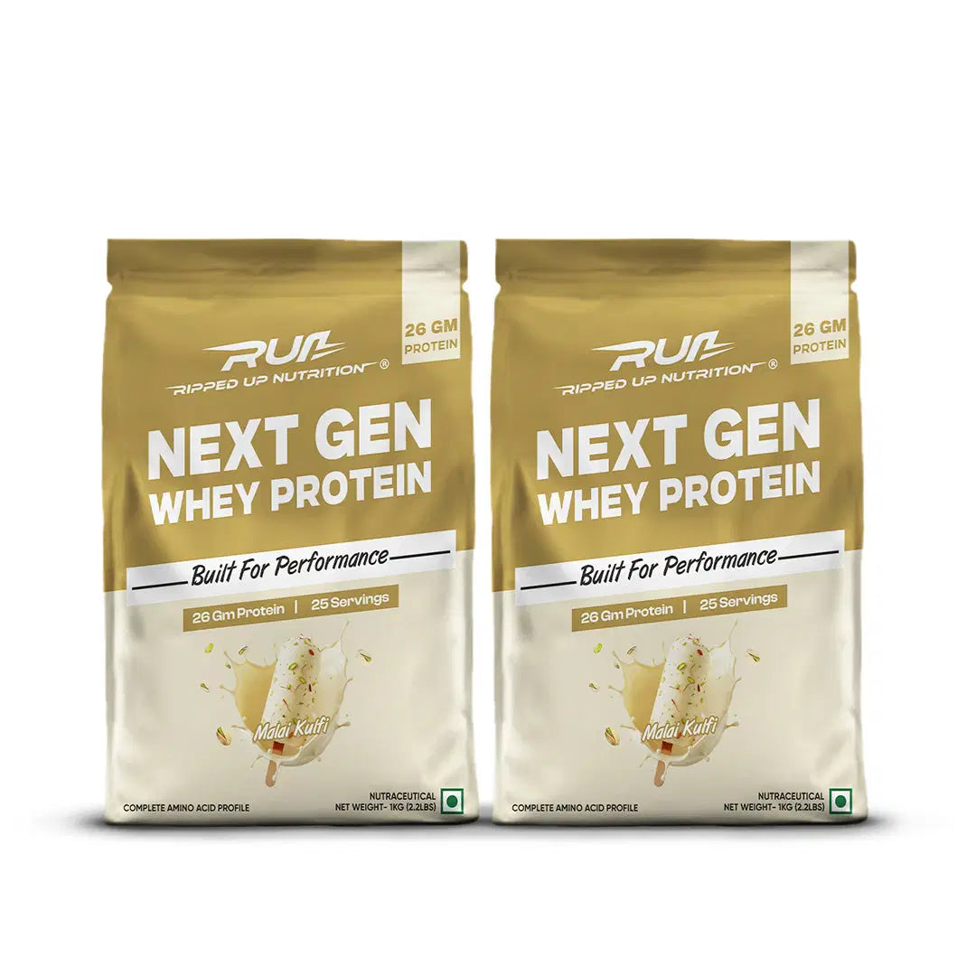 Ripped Up Nutrition Next Gen Protein | 26g Protein | Muscle Recovery Support | 1 Kg, 25 Servings (Pack of 2)