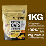 Nuts'Mor High Protein Oats with Goodness of Whey - 1Kg | 20 Servings