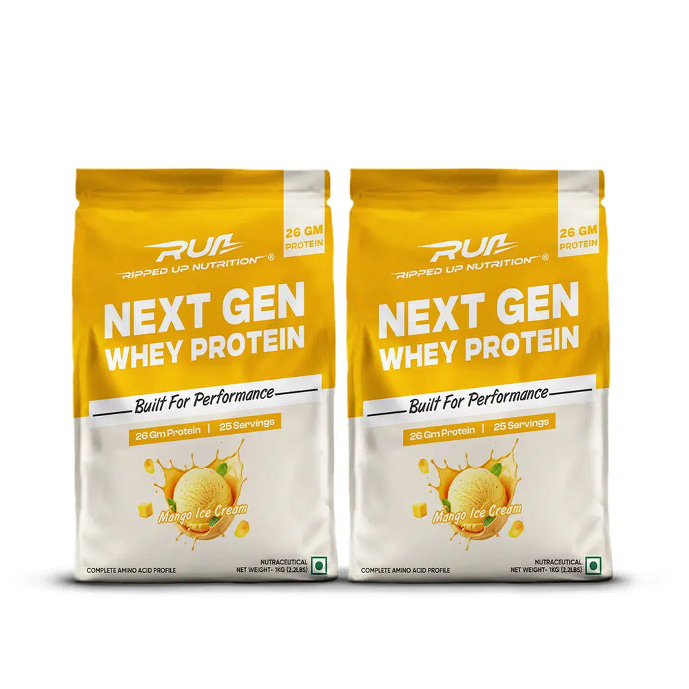 Ripped Up Nutrition Next Gen Protein | 26g Protein | Muscle Recovery Support | 1 Kg, 25 Servings (Pack of 2)