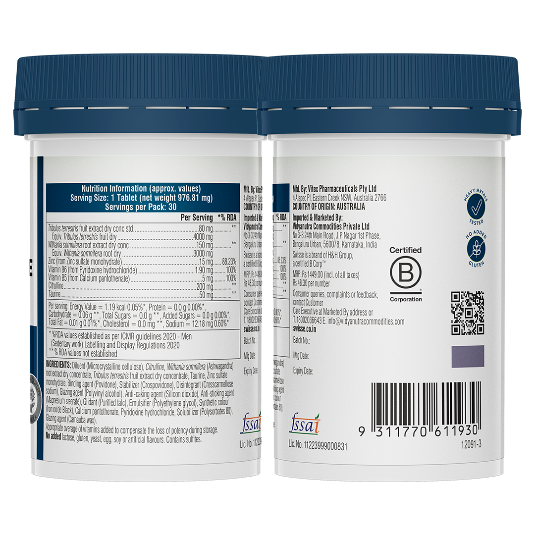 Swisse Men's Endurance Boost - 30 Tablets