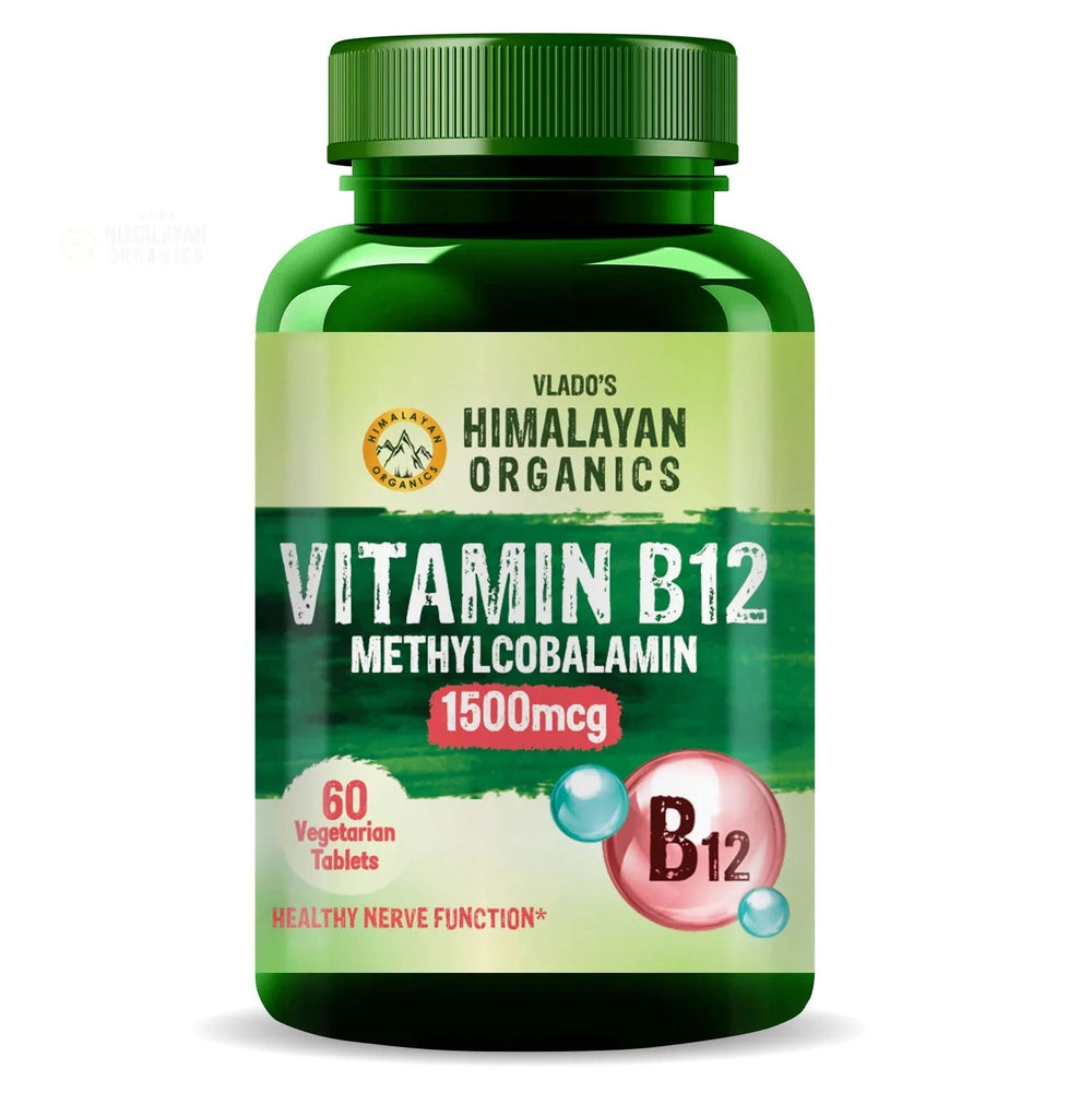 Vlado's Himalayan Organics, Vitamin B12, 1500mcg - 60 Veg Tablets