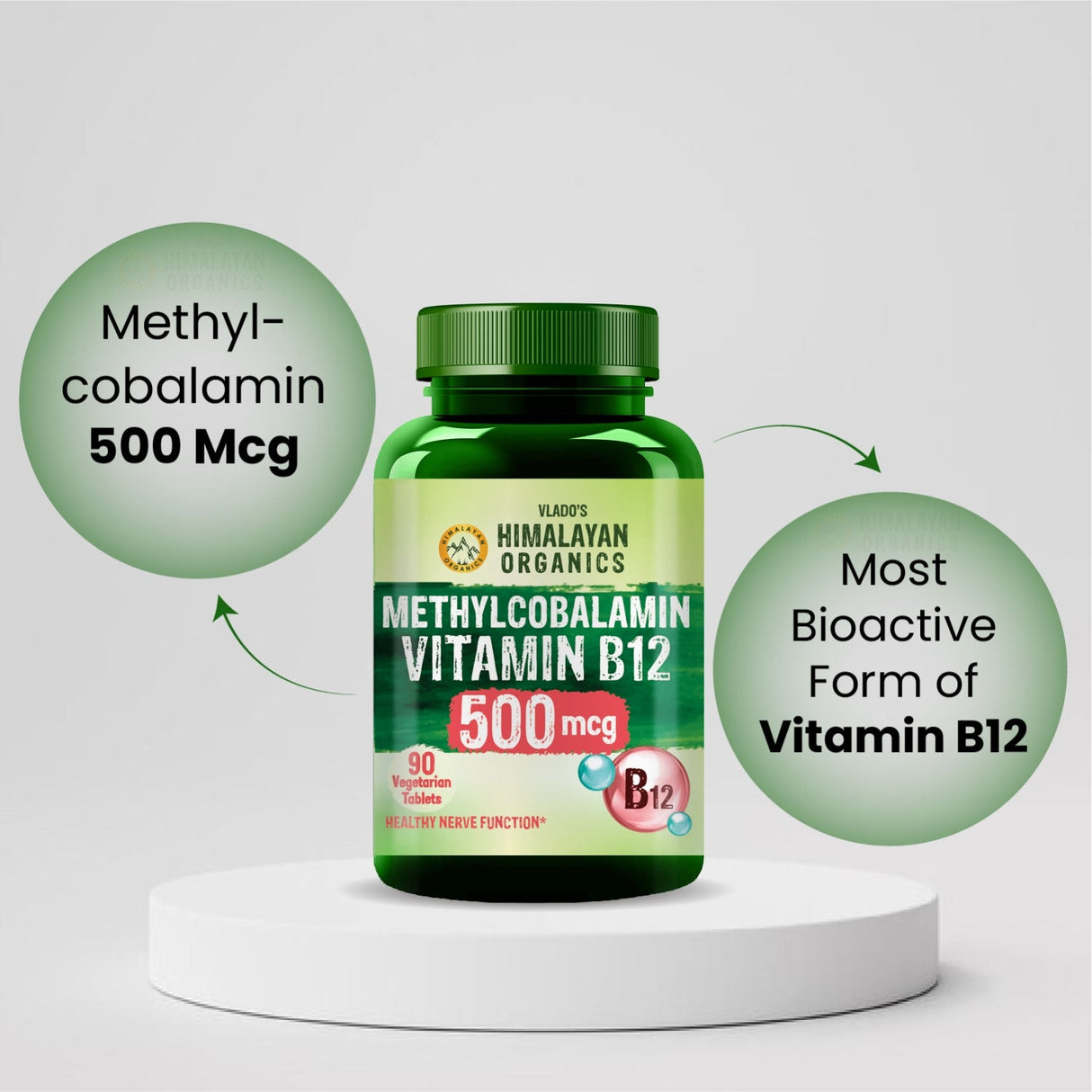 Himalayan Organics, Vitamin B12, 500mcg 