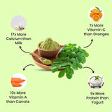Vlado's Himalayan Organics, Moringa Powder, Nutrient-Rich Superfood - 200g