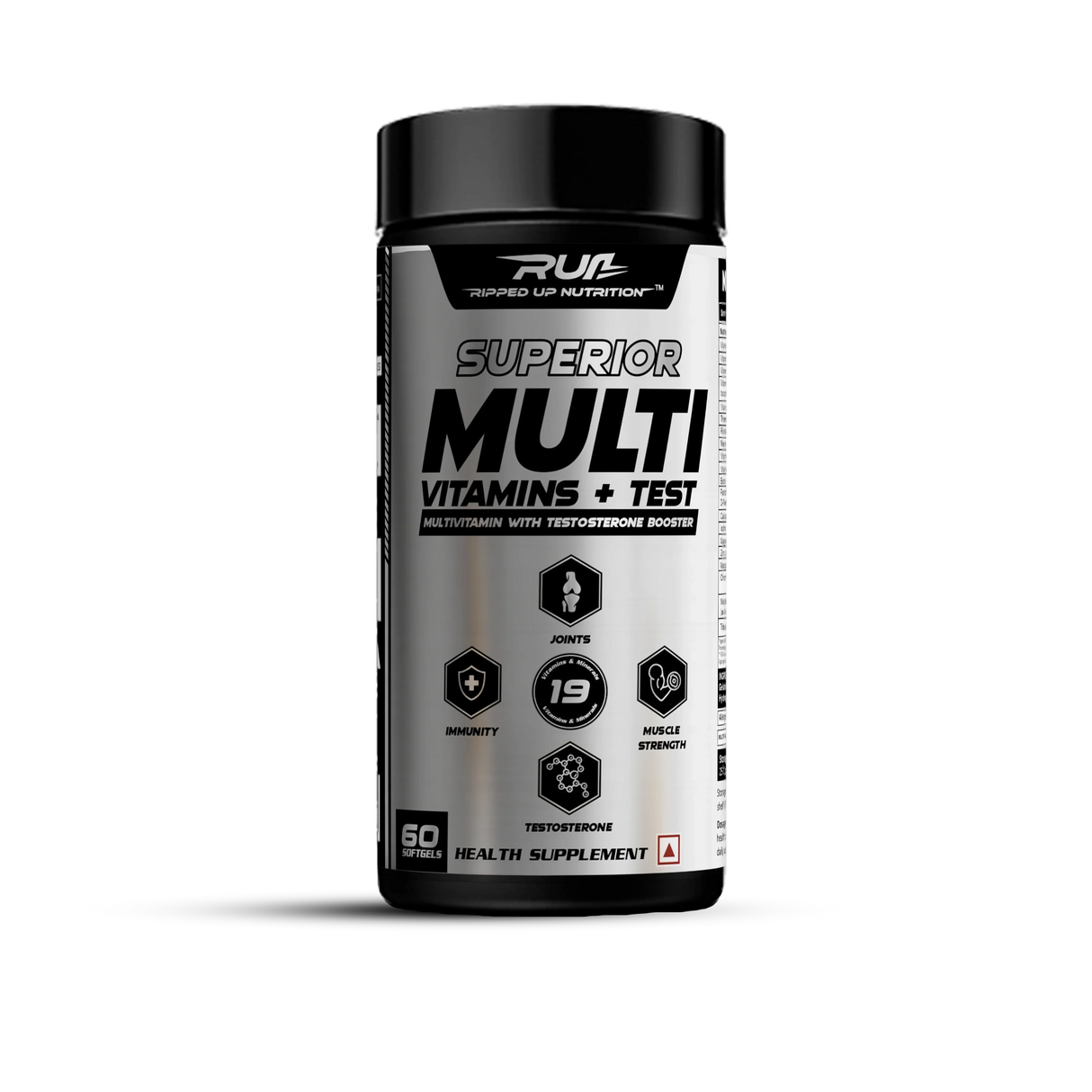 Ripped Up Nutrition Superior Multivitamin + Testa Booster for Men 60 Softgel Capsules