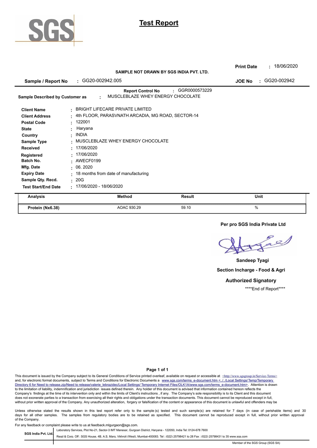 MuscleBlaze Whey Energy 100% Whey Protein Blend 2.2 Lbs