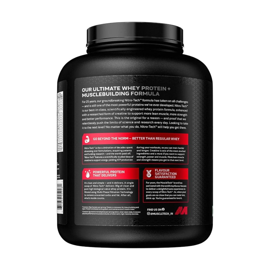 MuscleTech Nitro-Tech Performance Series Whey Protein - 4 Lbs (1.81Kg)