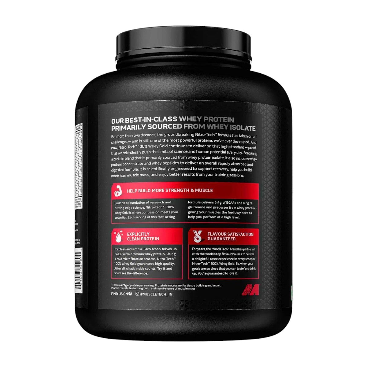 Muscletech Nitro-Tech Whey Gold - 4 Lbs (1.81 Kg)