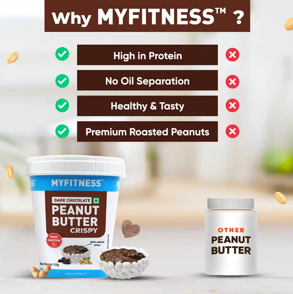 MyFitness Dark Chocolate Peanut Butter - 510Gm
