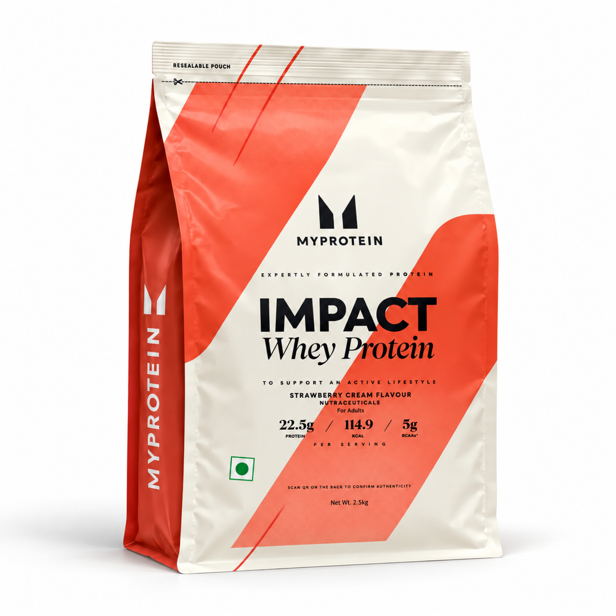 MyProtein Impact Whey Protein | 22g Protein | Supports Muscle Growth | 2.5 Kg, 83 Servings