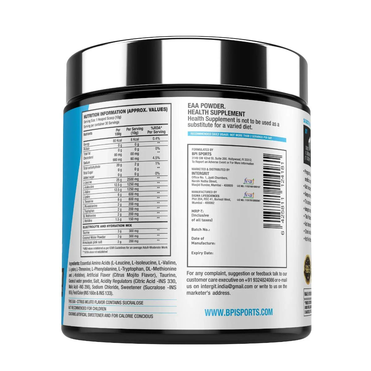 BPI Sports EAA Essential Aminos , 30 Servings