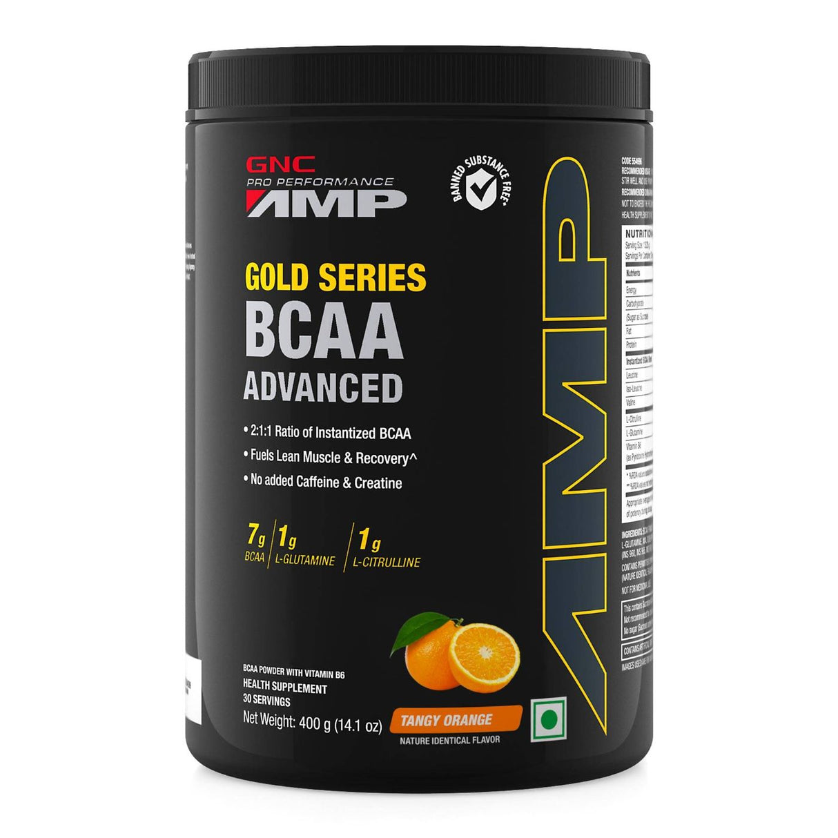 GNC AMP Gold Series Advanced BCAA Powder - 30 Servings