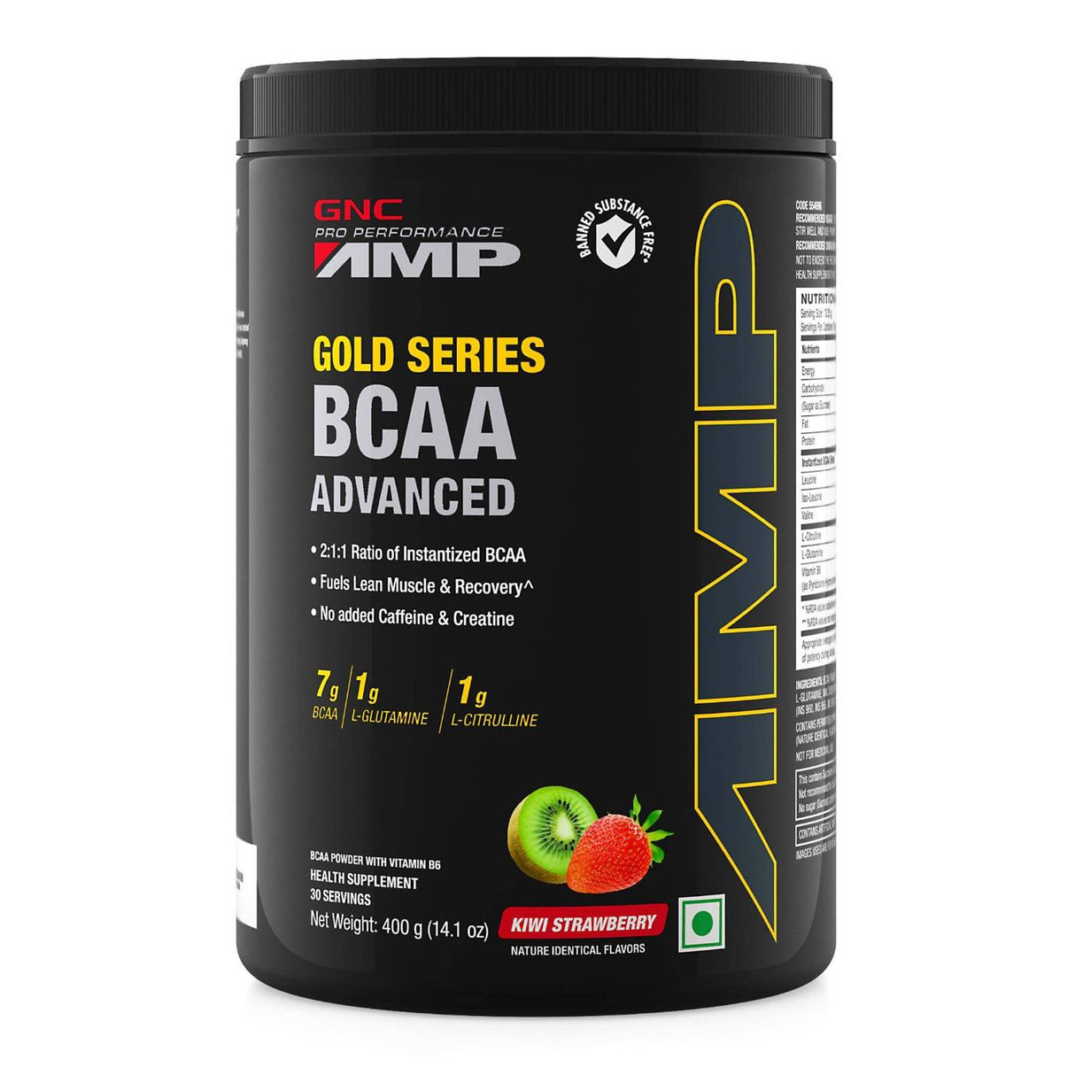 GNC AMP Gold Series Advanced BCAA Powder - 30 Servings