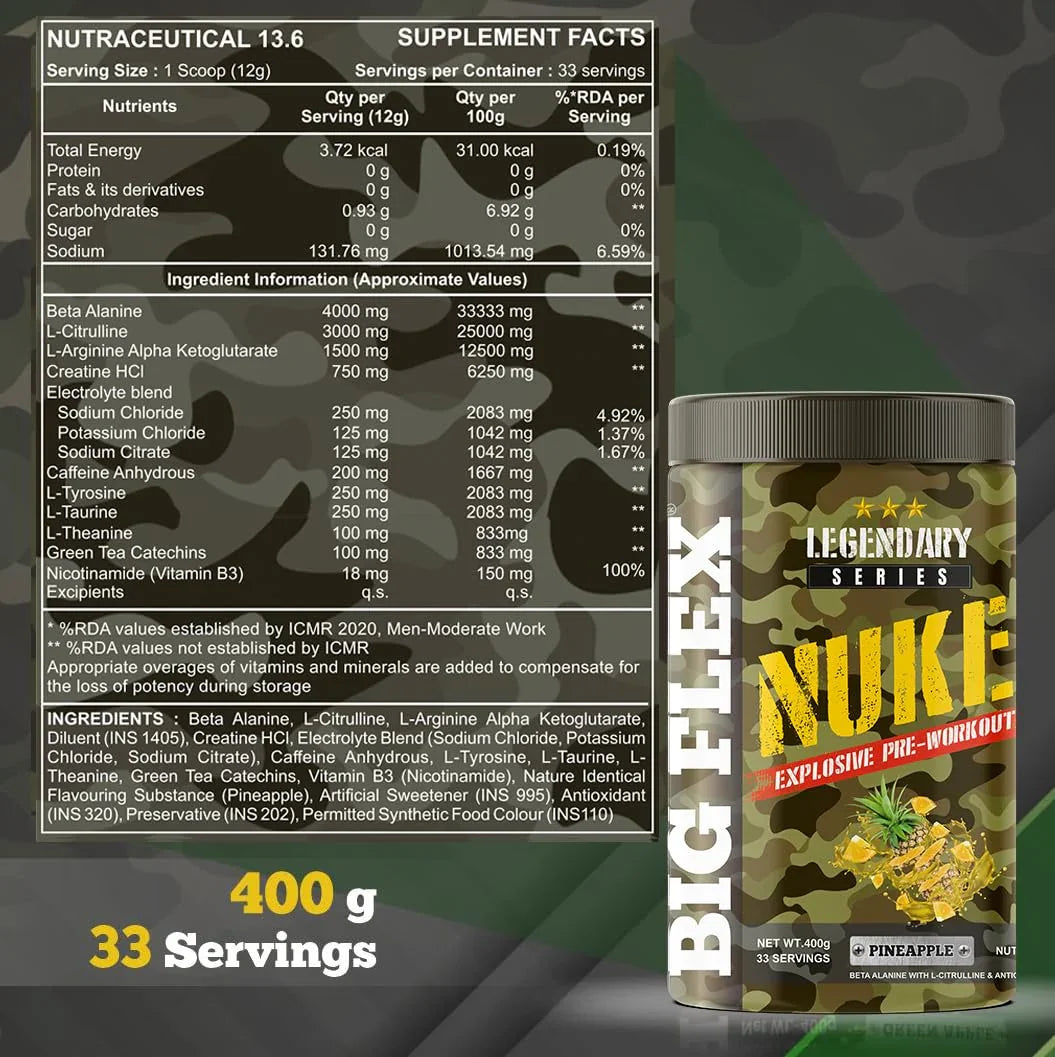Bigflex Nuke Pre-Workout Powder