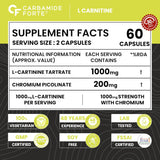 Carbamide Forte L-Carnitine + L-Tartrate Capsules - 60 Tablets