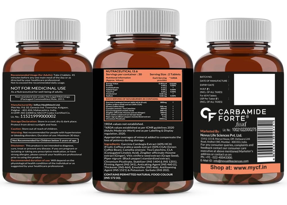 Carbamide Forte Fat Burner 8X - 60 Tablets