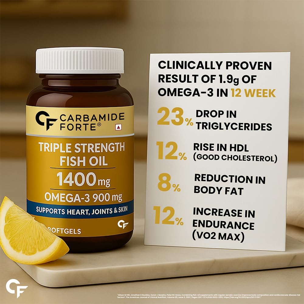 Carbamide Forte Triple Strength Fish Oil - 60 Tablets