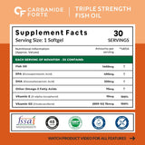 Carbamide Forte Triple Strength Fish Oil - 30 Tablets