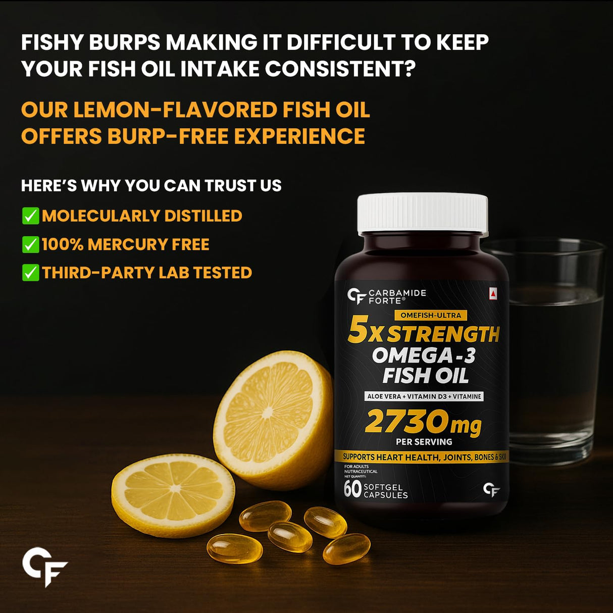 Carbamide Forte Omega 3 Fish Oil 2730mg