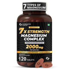 Carbamide Forte Magnesium Glycinate & Citrate 2000mg | 7X Strength Mineral Complex | 120 Tablets