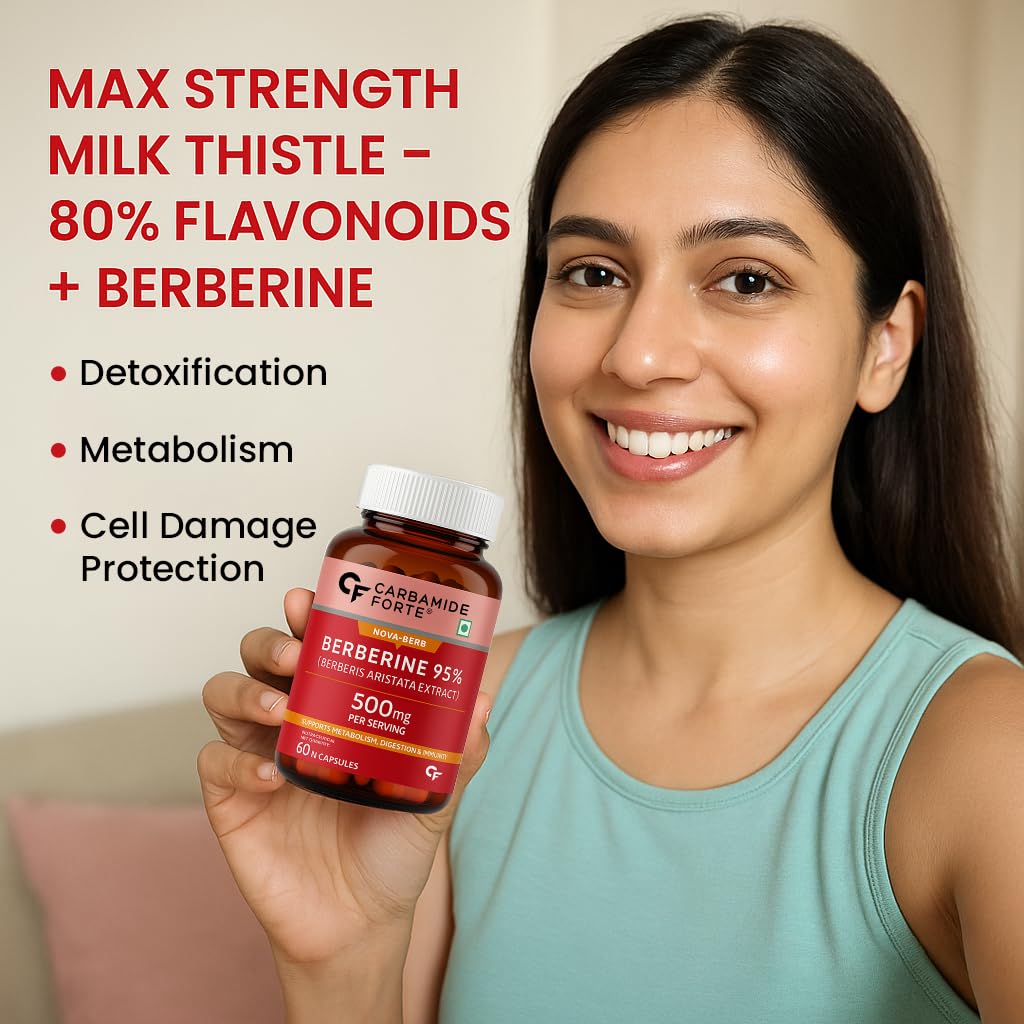 Carbamide Forte Berberine 95% with Milk Thistle & Cinnamon