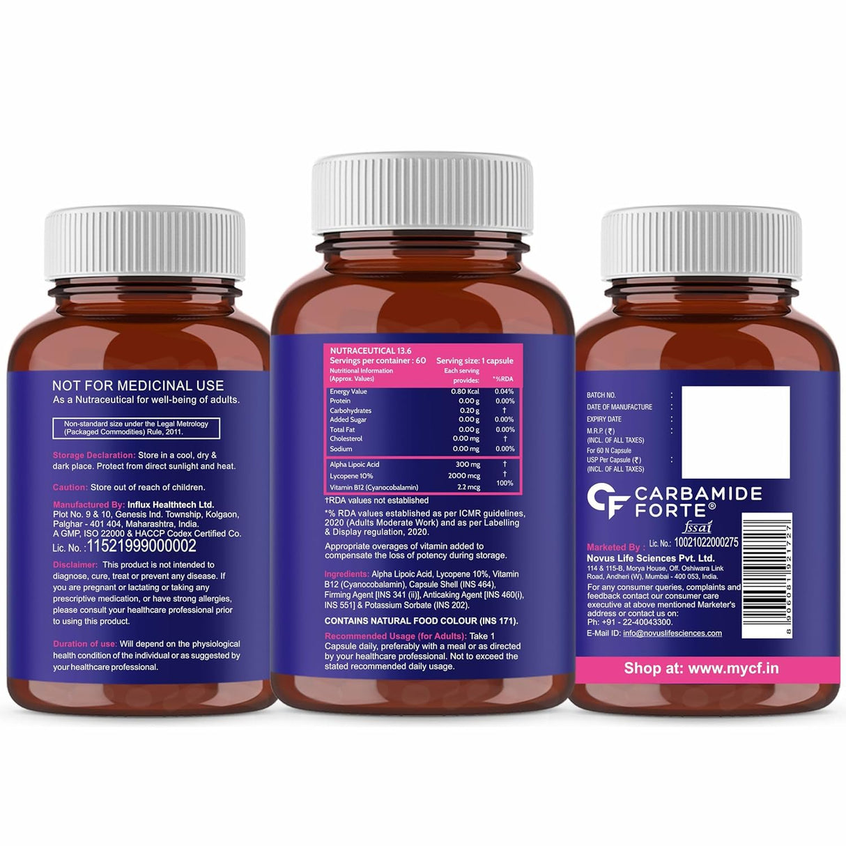 Carbamide Forte Alpha Lipoic Acid (ALA) 300mg