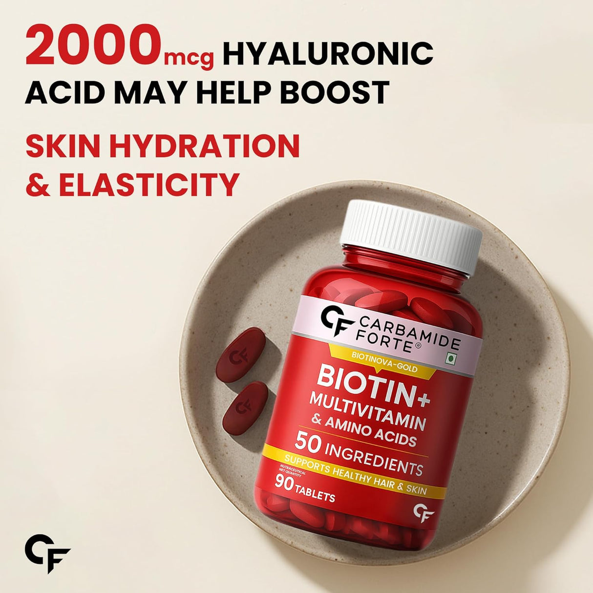 Carbamide Forte Biotin Tablets for Hair Growth