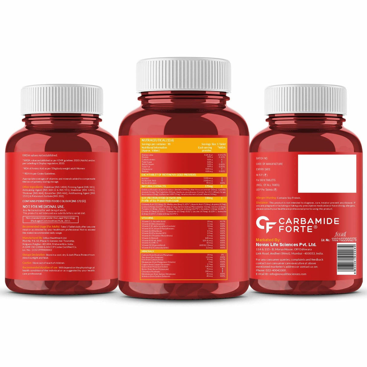 Carbamide Forte Biotin Tablets for Hair Growth