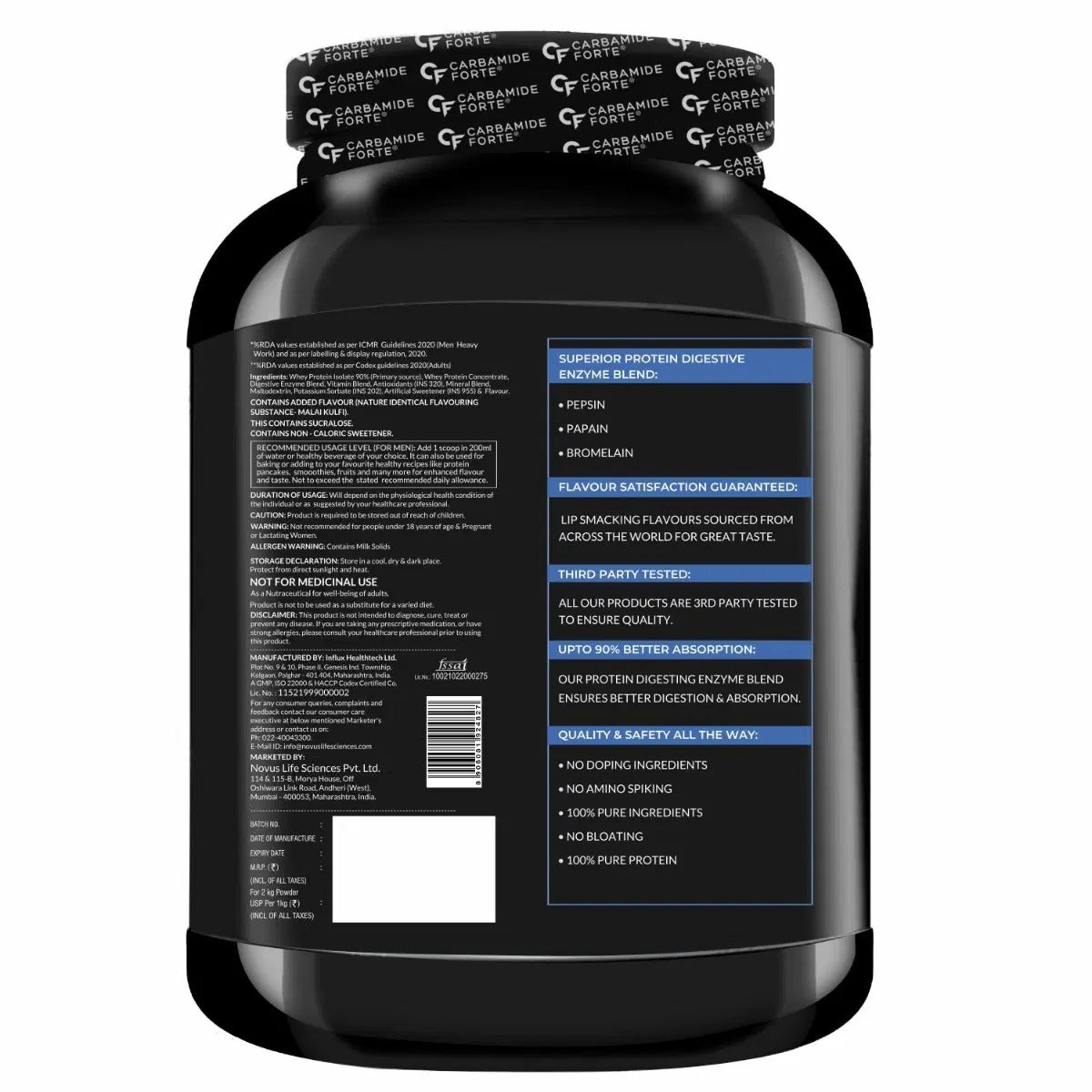 Carbamide Forte Whey Protein Isolate Matrix - 2 Kg