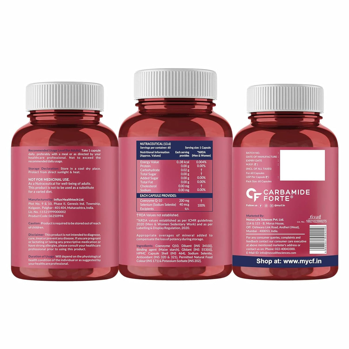 Carbamide Forte Coenzyme Q10 (CoQ10) 200mg