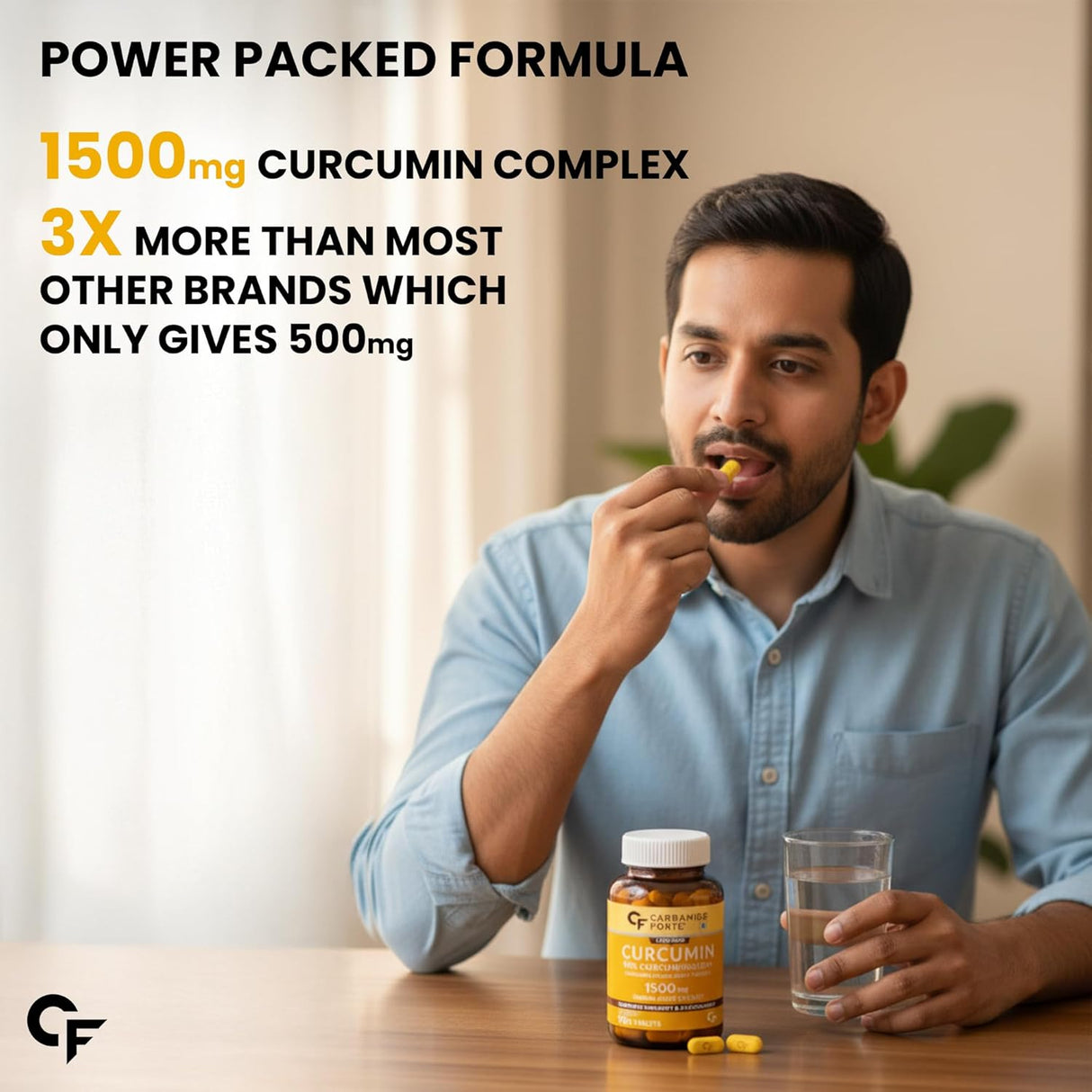 Carbamide Forte Curcumin 95% Curcuminoids with Piperine