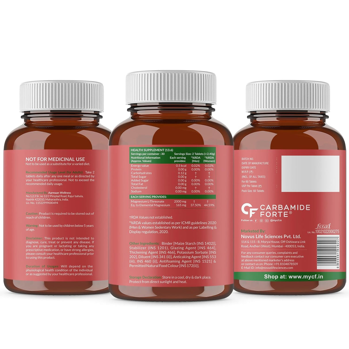 Carbamide Forte Magnesium L-Threonate 2000mg