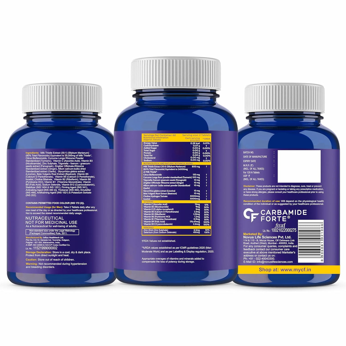 Carbamide Forte Liver Detox with Milk Thistle 800mg
