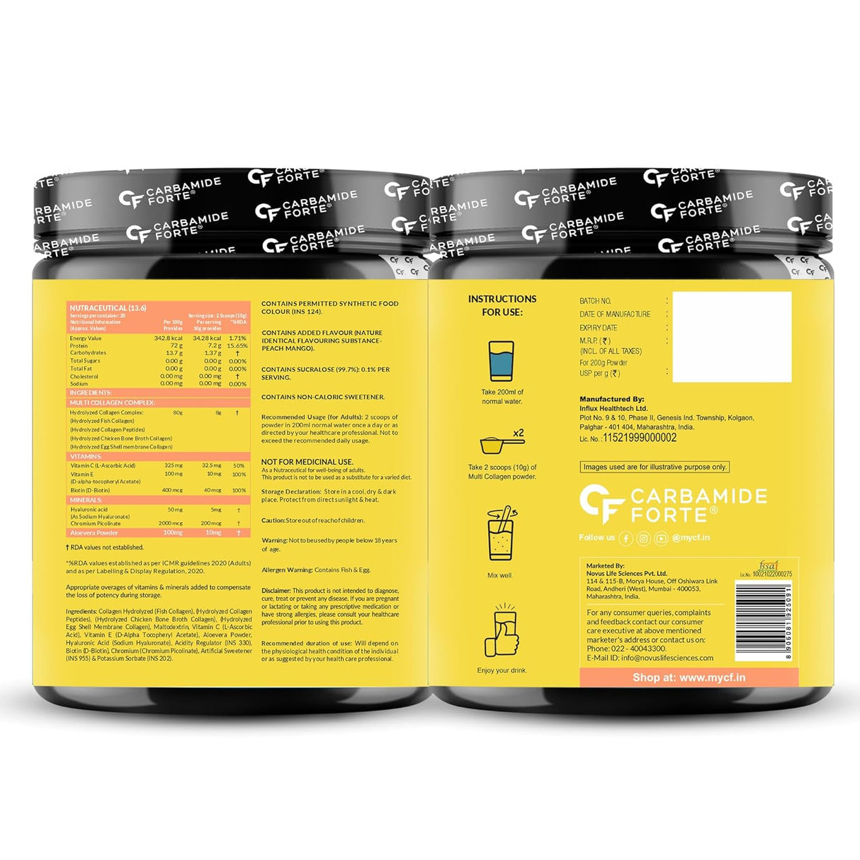 Carbamide Forte Multi Collagen 5 Types Marine Collagen Powder