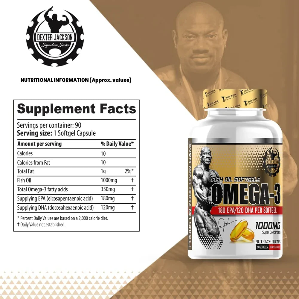Dexter Jackson Omega-3 Fish Oil 1000mg