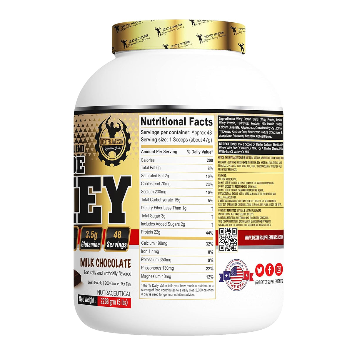 Dexter Jackson Gold Series Whey Protein