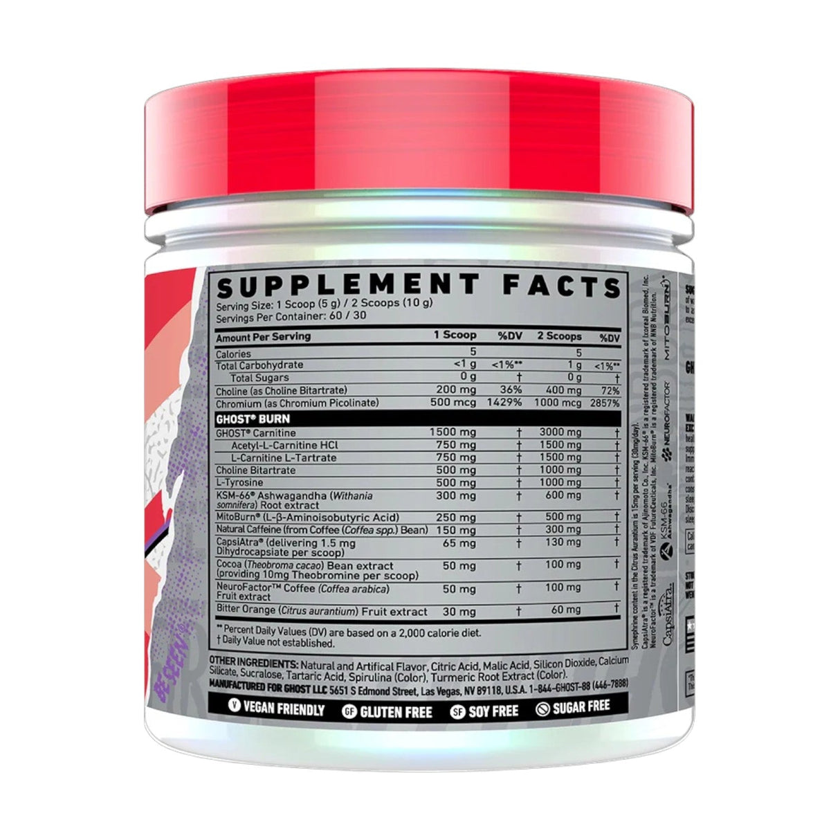 Ghost Burn Thermogenic Fat Burner 300g 60 Servings