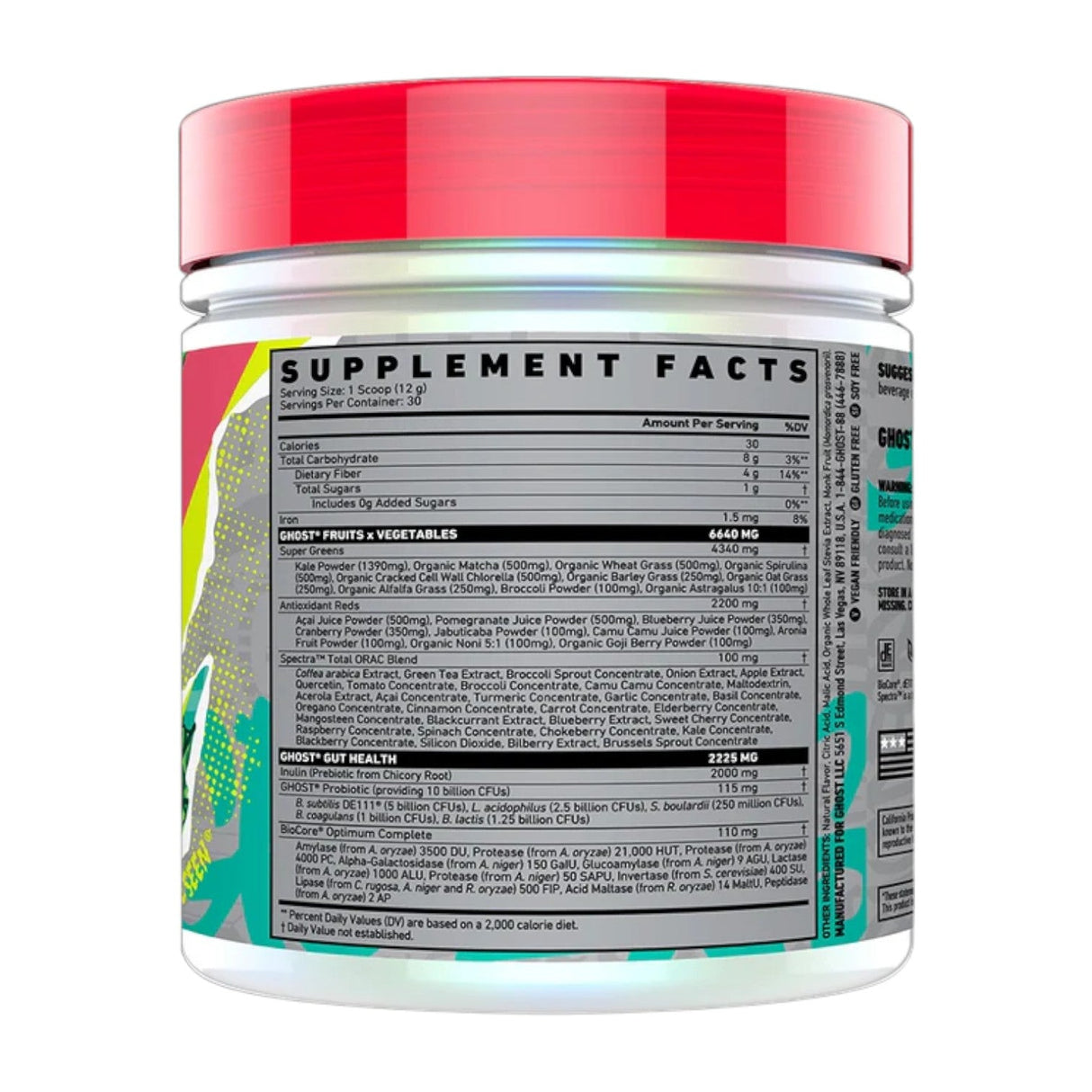 Ghost Greens Superfood Powder 315g 30 Servings