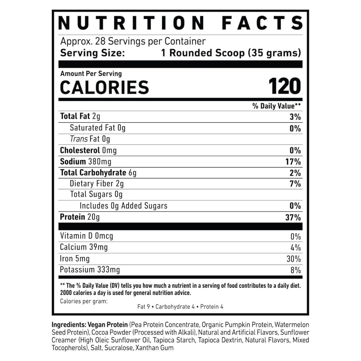 Ghost Vegan Protein Powder, 1000g (2.2 lbs)