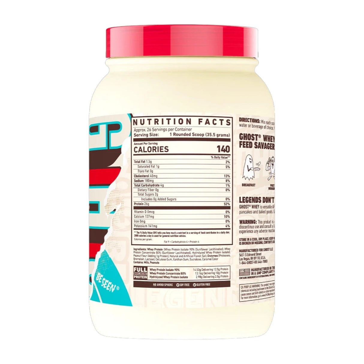 Ghost Whey Protein Powder 1000g 2 lbs