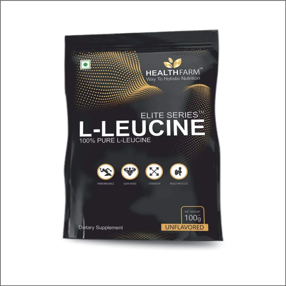 Healthfarm 100% Pure L-Leucine | Intra-Workout Amino Acid | 100g