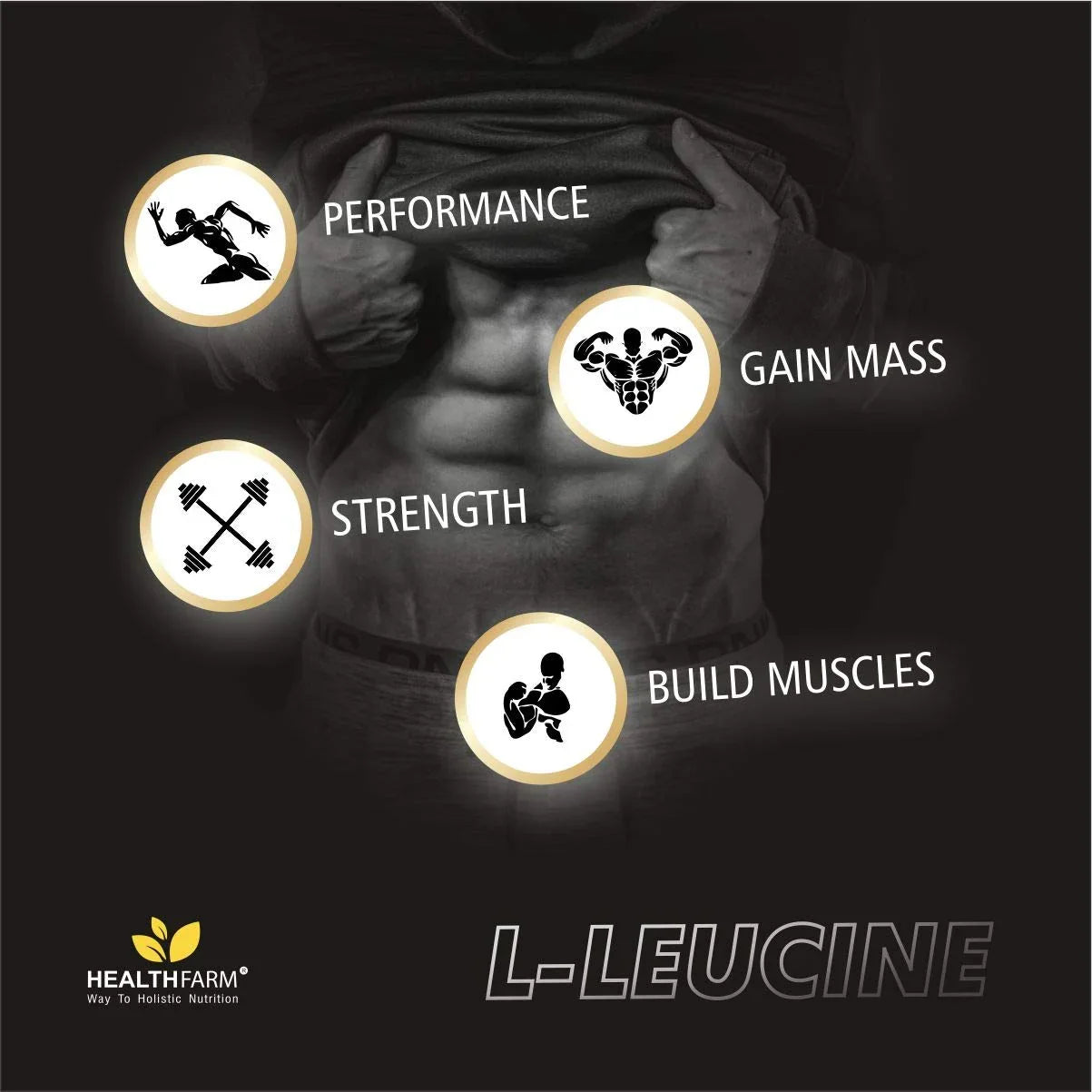 Healthfarm 100% Pure L-Leucine