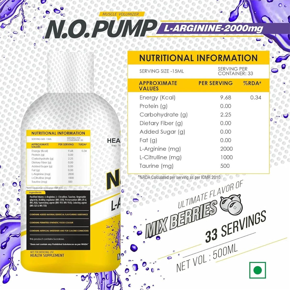 Healthfarm Nitric Oxide Liquid
