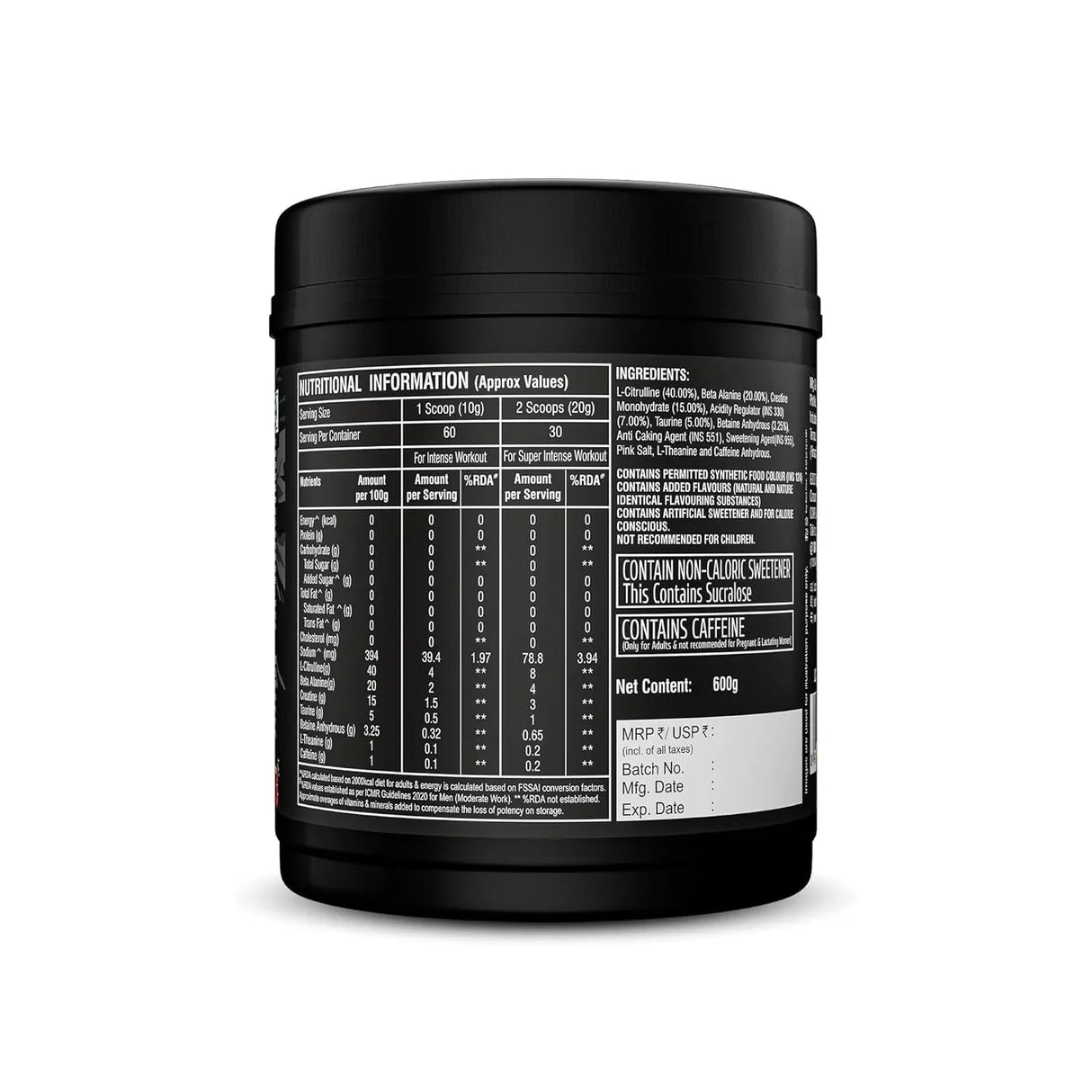 Healthfarm Limitless Thprex Pre-Workout