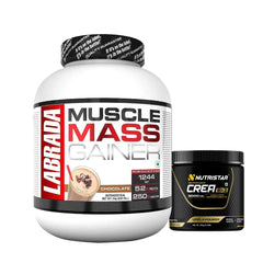 Labrada Mass Gainer (6.6lbs) + CREA Gold (250g) - Gain & Power Combo