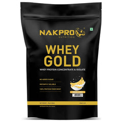 NAKPRO Gold Whey Protein Concentrate & Isolate - 1 Kg
