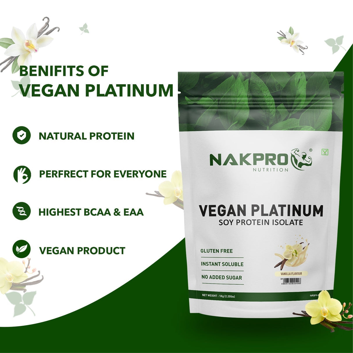 NAKPRO Soy Protein Isolate 1 Kg
